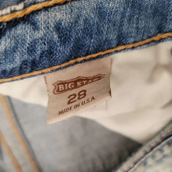 Big Star Casey Crop Jeans Size 28 Made in USA - Picture 7 of 14